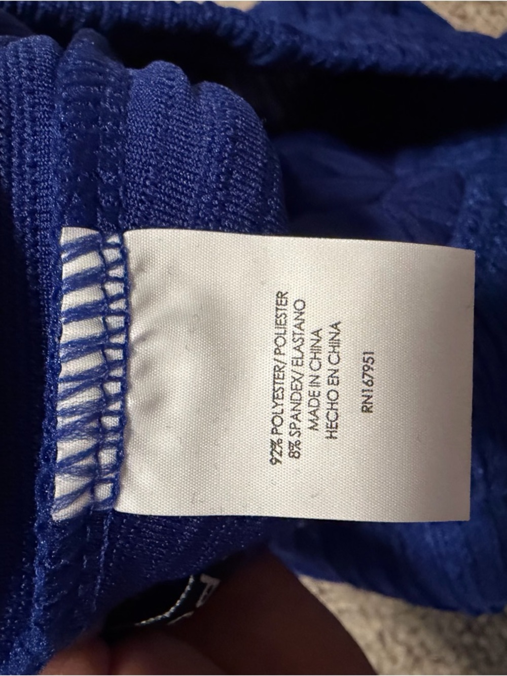 NWT Love Poem Small Blue Ink Colored Crinkle 2-Piece Top & Bottom Set Cropped - Picture 10 of 13